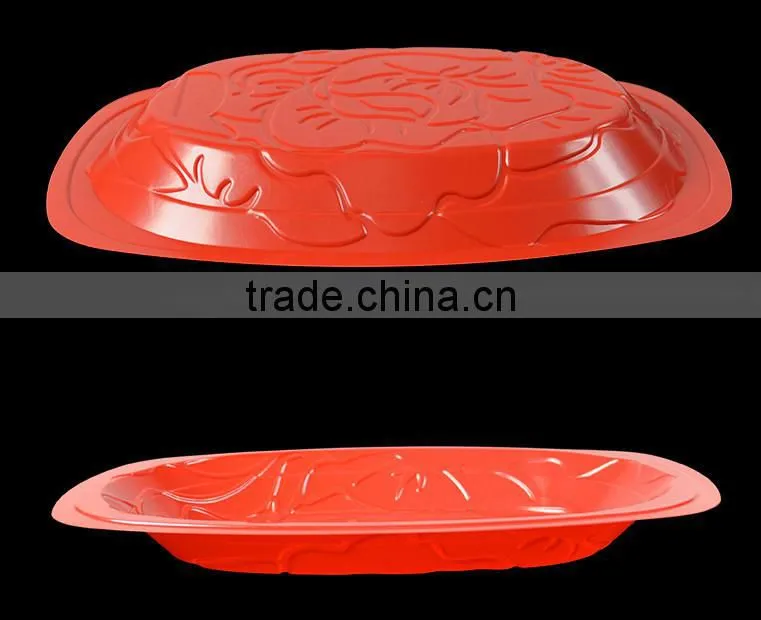 disposable square plate for BBQ,disposable square plate,color square plate