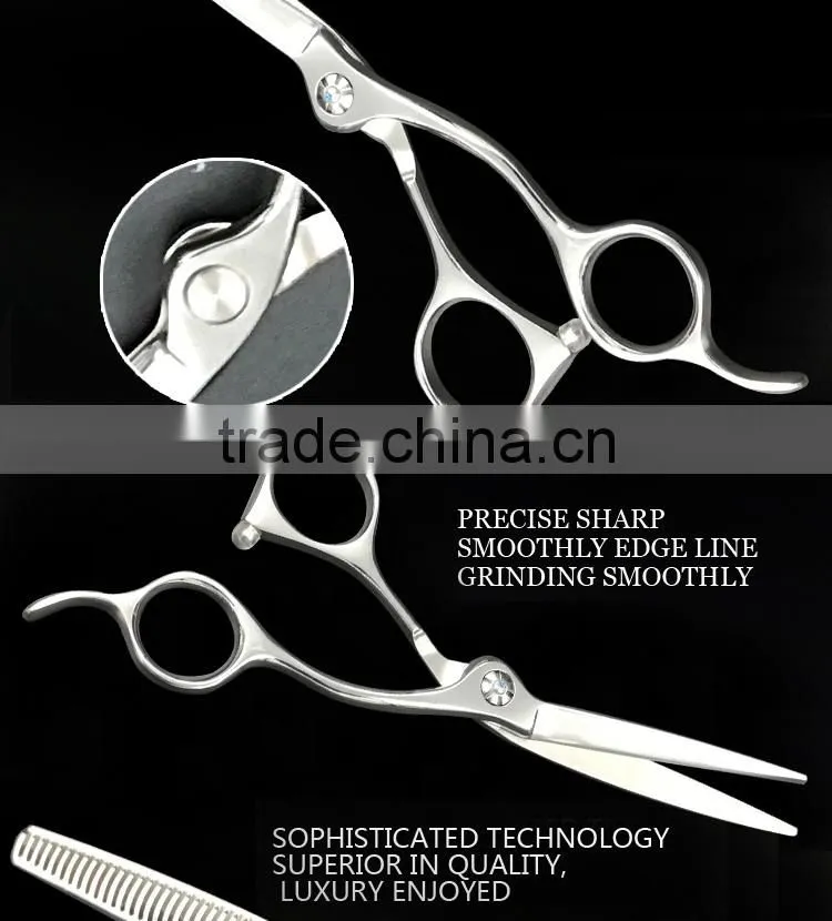 QJ-HS103 100% Pure Hand Made Hairdressing Scissors Convex Edge Blade Japanese Hair Cutting Scissors