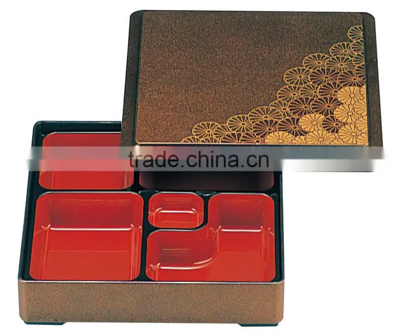 Square Bento Box Set Japanese Style Lunch Box Rice Bowl Box Square Shokado Bento