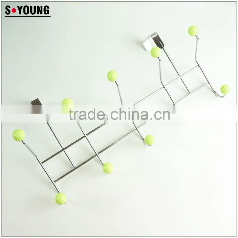 43018 Muticolored Bead Home Storage Decoration Coat&Hat Rack with 10 door Hooks