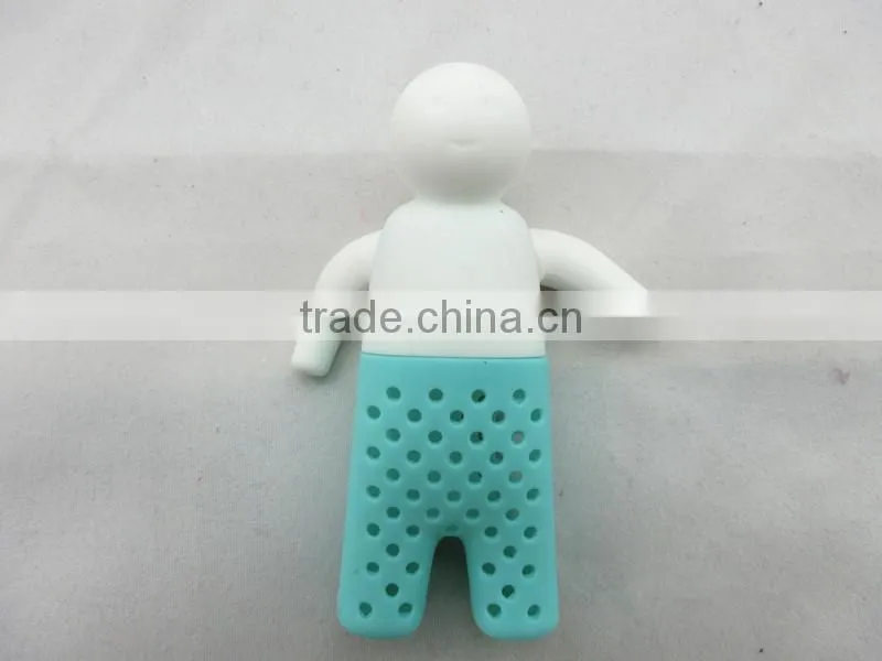 Coffee or tea tools 2015 food grade material Mr tea silicone tea infuser