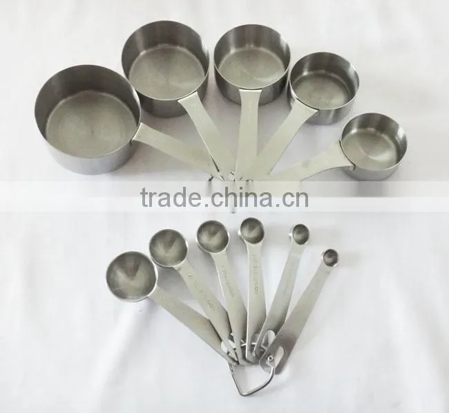 11pc stainless steel measuring spoon & cup set