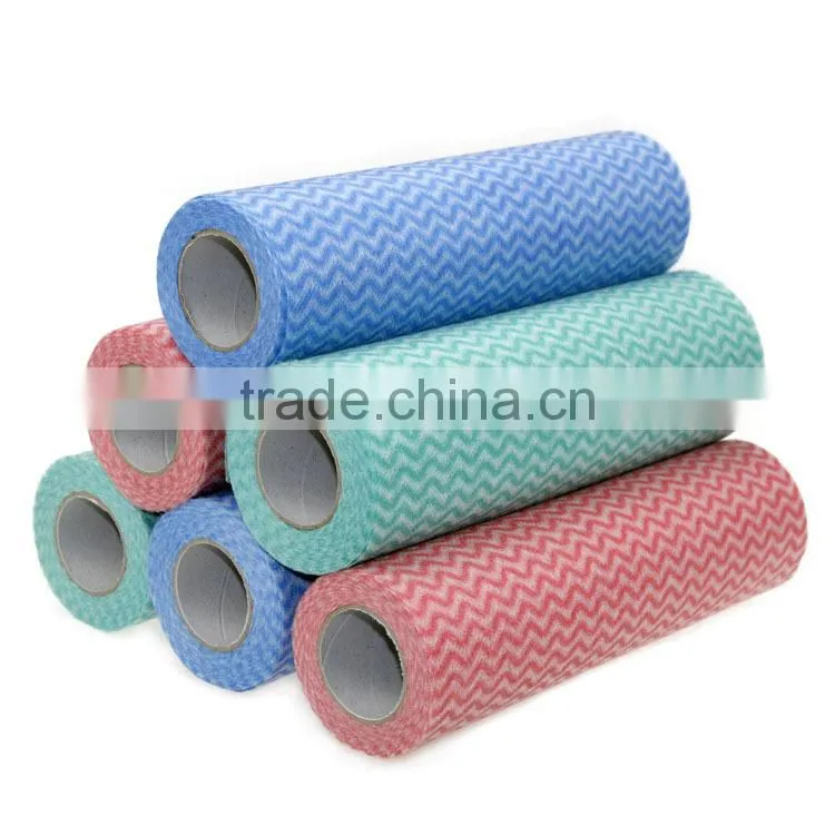 The latest popular wood pulp spunlace fabric use for industrial wipe and household wipes