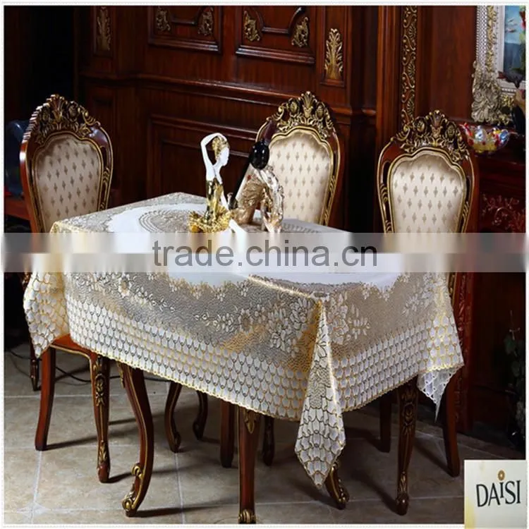 137CM*183CM PVC lace long graceful and Competitive table cloth