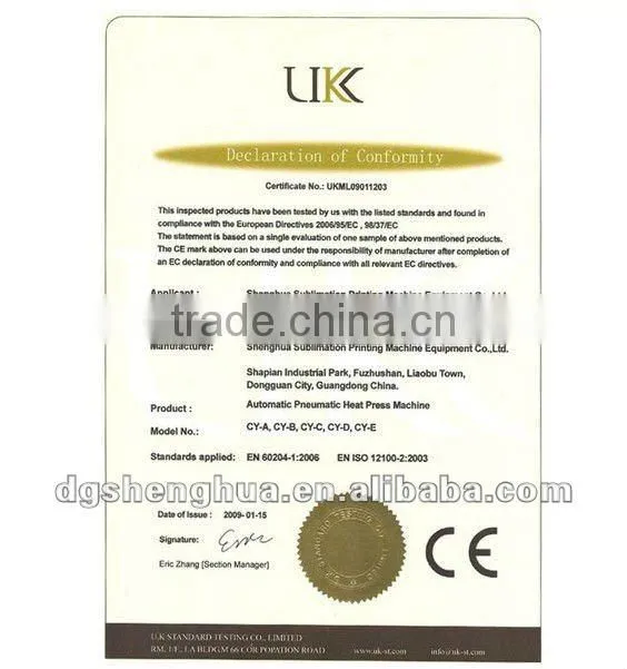 Semi-automatic printing machinery, clothes, mouse pad, poster sublimation transfer printing