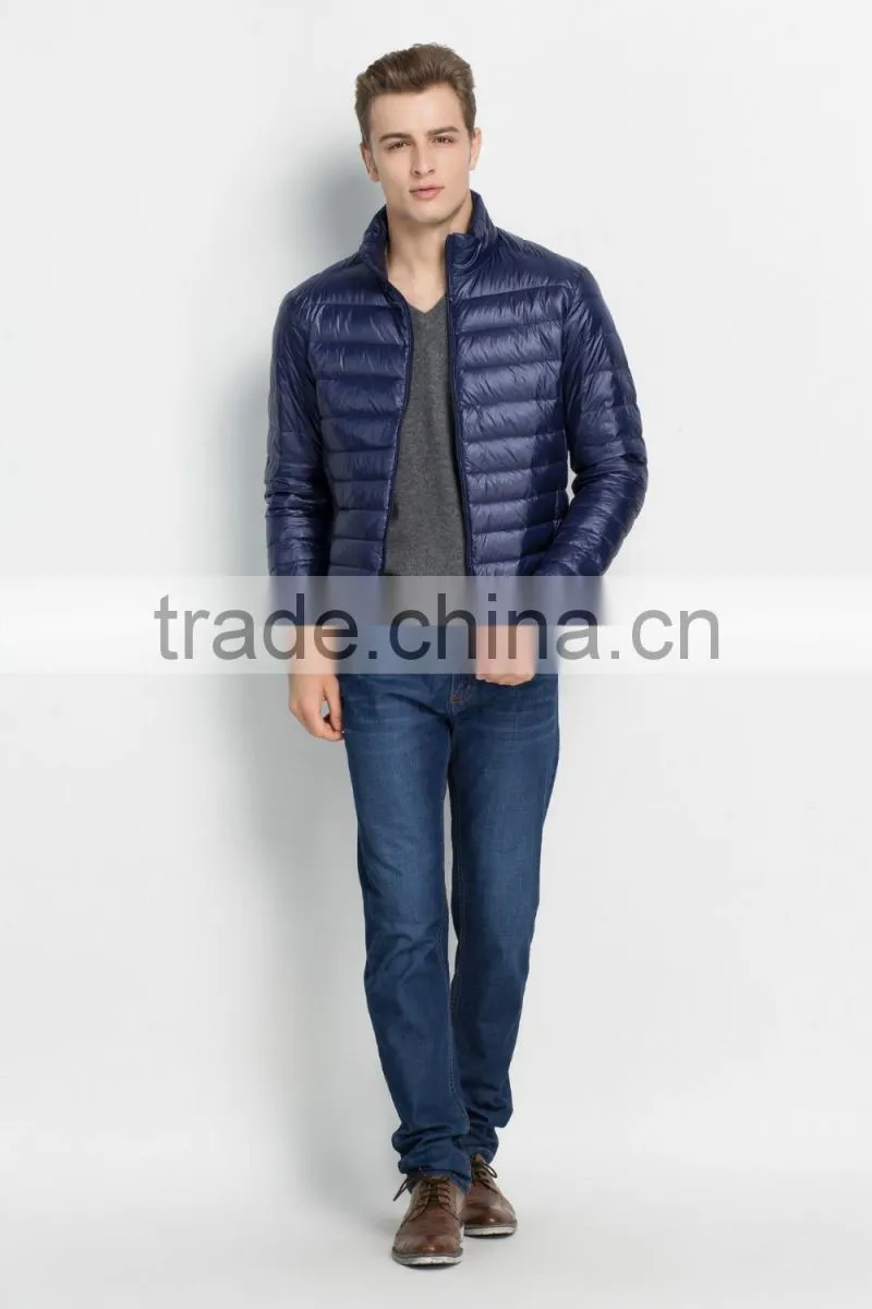 Men Winter Ultra Light Thin Down Feather Jacket