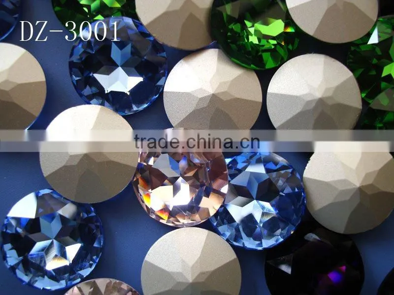 crystal diamond round crystal bead