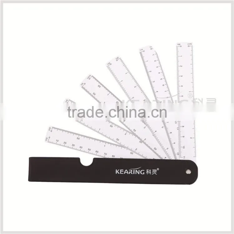 Kearing Brand 5pcs combination plastic scale ruler for engineering #8500-5