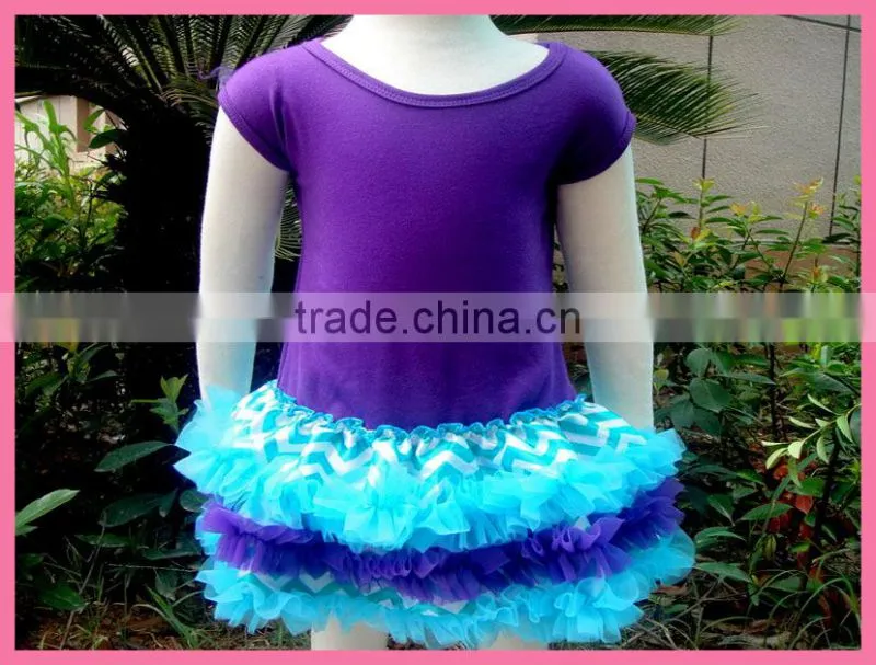 Rainbow Girl Chevron Dress ,Girl Pettiskirt