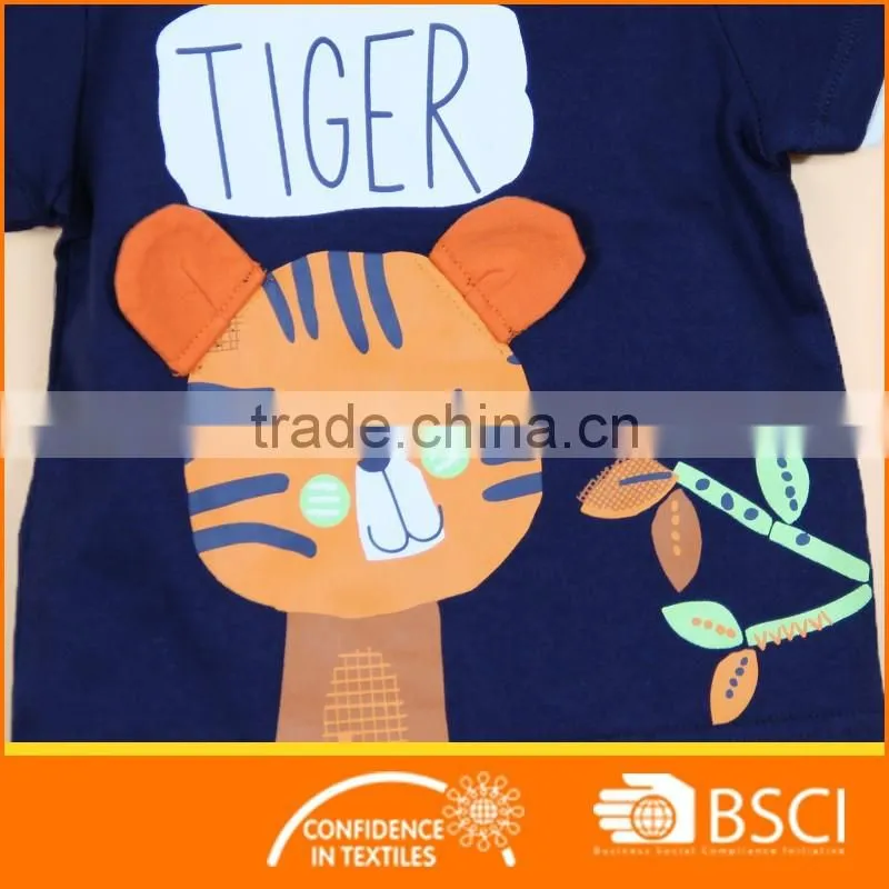 hot sale Animal Printed Cotton Baby Boy Clothing Set
