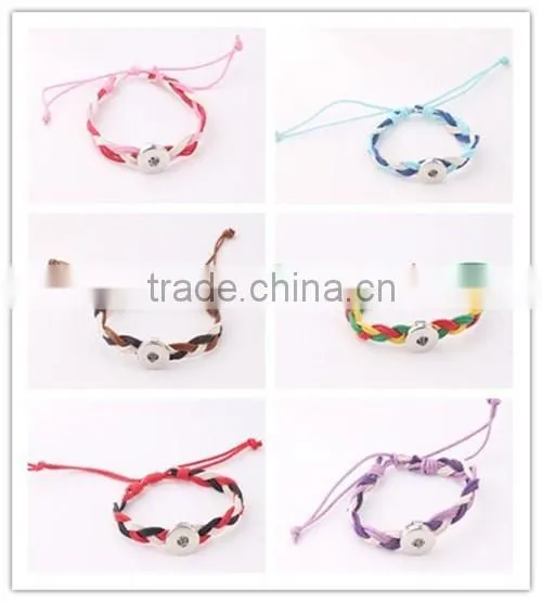 Free Sample Vintage flower design bangle two parts lobster clasp bangle diy snap button charm bangle