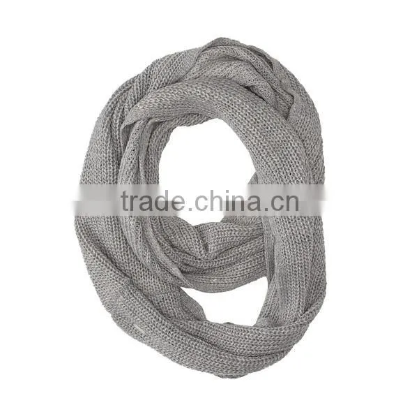 2015 fashionable scarf wholesaler lady kinnted infinity scarf