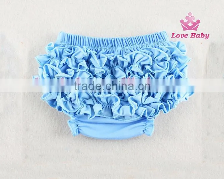 New Arrival Fashional White Baby Underwear Lovely Girl Ruffle Bloomer