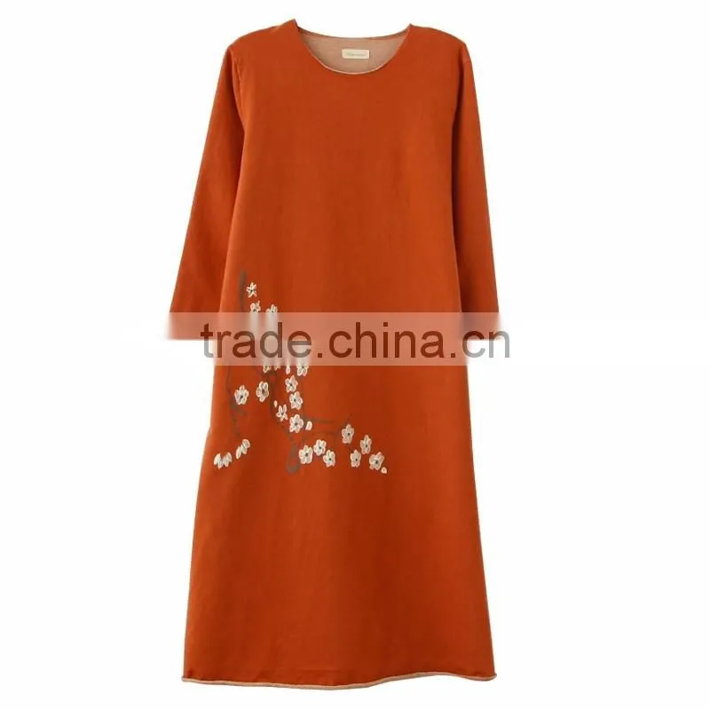 Z&M women long sleeve dress winter dress lady dress