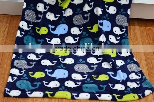 Animal Pattened soft thick Coral Fleece baby blanket