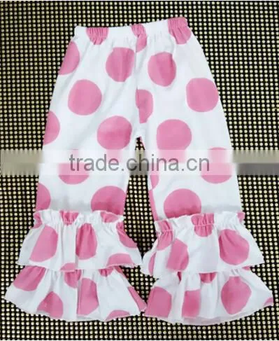 Wholesale ruffle series shorts for 2-8 years old girls knit cotton with good quality baby girl shorts