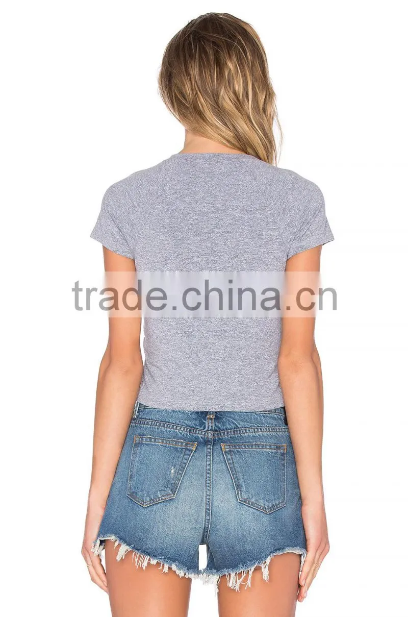 2018 Guangzhou Shandao Garment Factory Custom Logo Summer Hot Style 160g 100% Cotton Short Sleeve O-Neck Women's T shirt