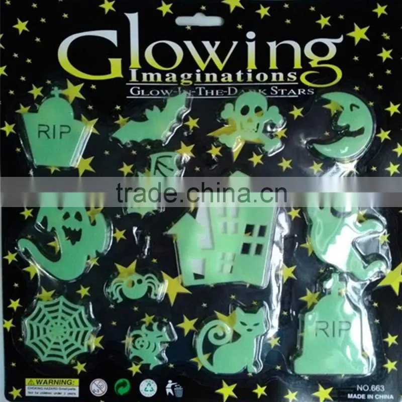 Glow in dark dolphin wall sticker luminous fluorescent room decoration