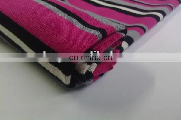 Winfar Textile Single Jersey Ring Spun Yarn Dyed Stripe 30S Viscose Jersey Fabric
