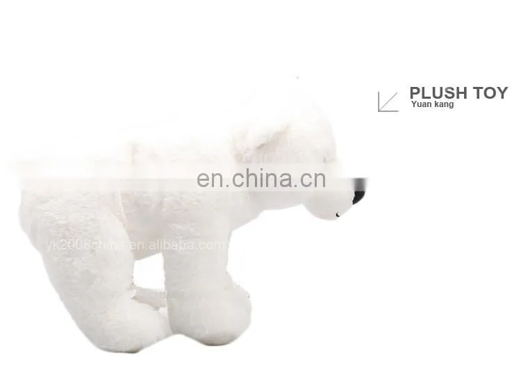 Customized soft toy white polar bear plush