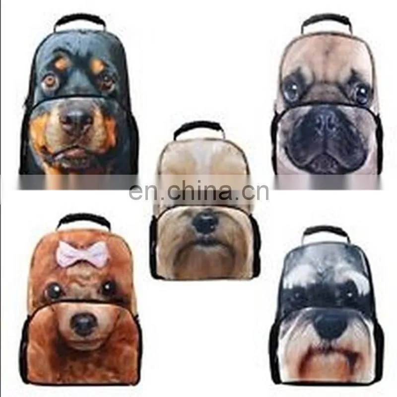 Hot Sale design Cat Backpack school bag animal cartoon school bag pillow for adults