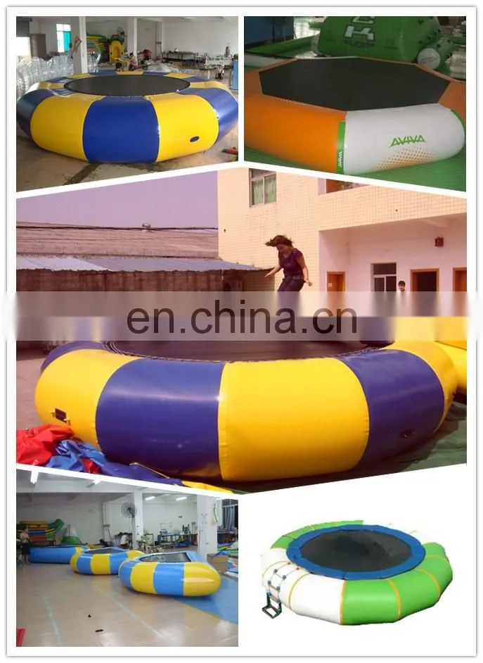 2m Inflatable Water Trampoline Bed Kids Water Trampoline Gymnastics For Sale