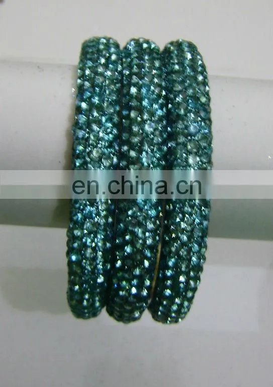 5 Row Crystal Bangles