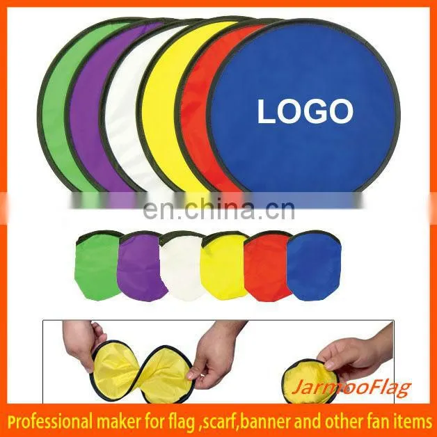 printing polyester foldable flying disc for promotion