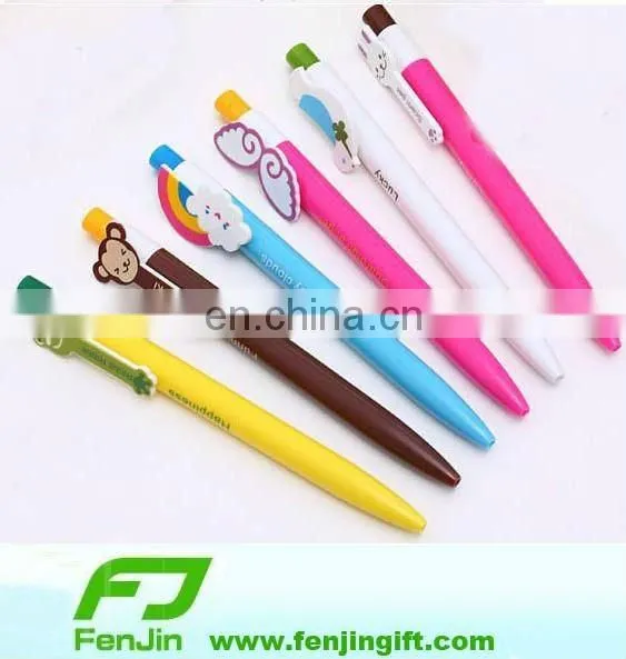 Plastic lipstick ball pen