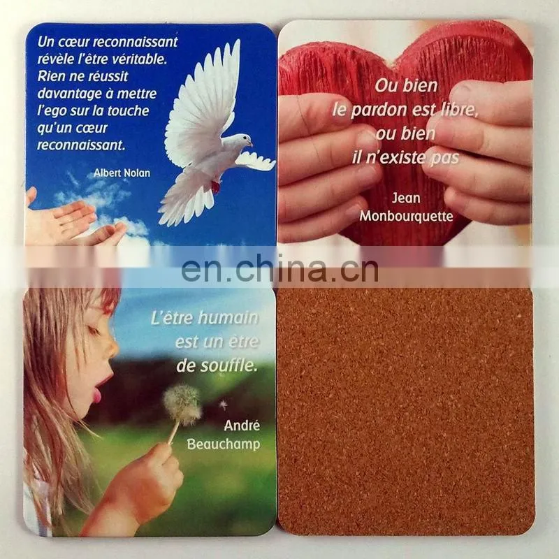 New craft-good quanlity eco-friendly cork coaster for decoration