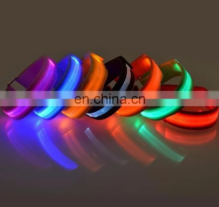 2016 Hot LED Light Armband Night Running Armband Flashing Reflective LED Safety Armband