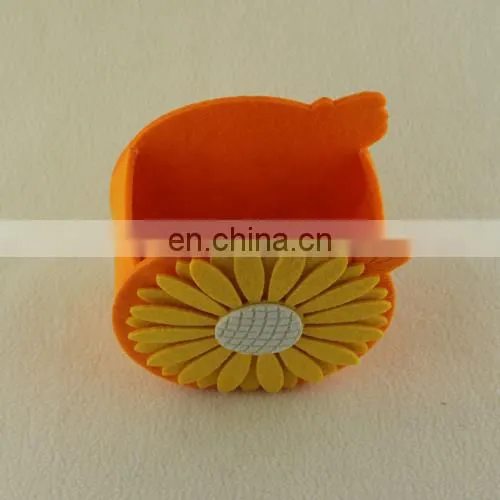 popular non-woven fabric basket with Sunflower
