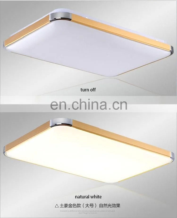 LED modern ultra-thin led ceiling lamps Nonpolar dimmable rectangular bedroom light