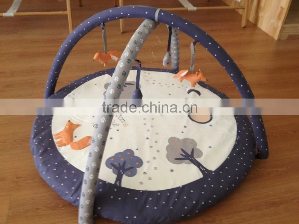 Customized lovely safety cotton baby play mat, plush mat, non-toxic mat