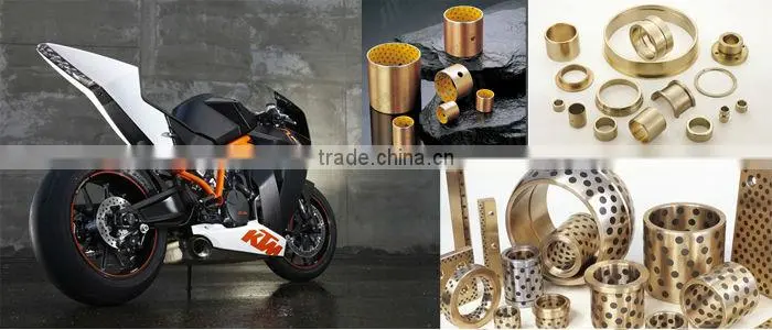 Copper wrapped Solid-Lubricant-Inlaid flange bushing ,DX DU bushing dry bearing