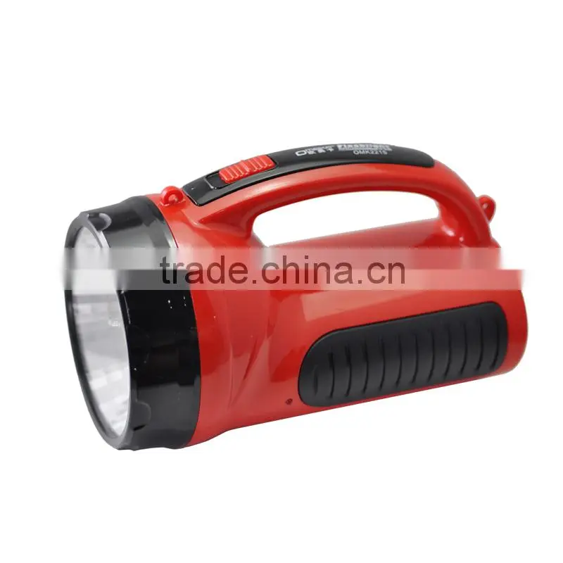 led solar round flashlight
