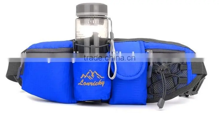 Outdoor Sports Fanny Waist Pack Unisex, Adjustable Strap Travel Sport Running Waist Bag with Water Bottle Storage Mesh Pocket