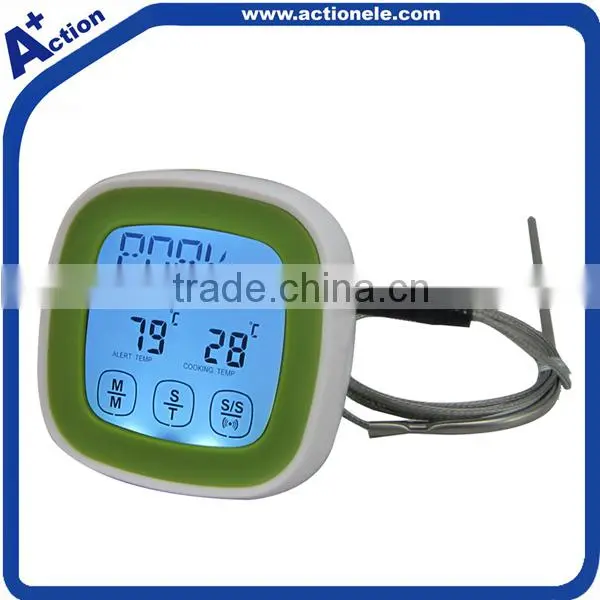 Touch Screen Digital Kitchen Food Thermometer with Probe