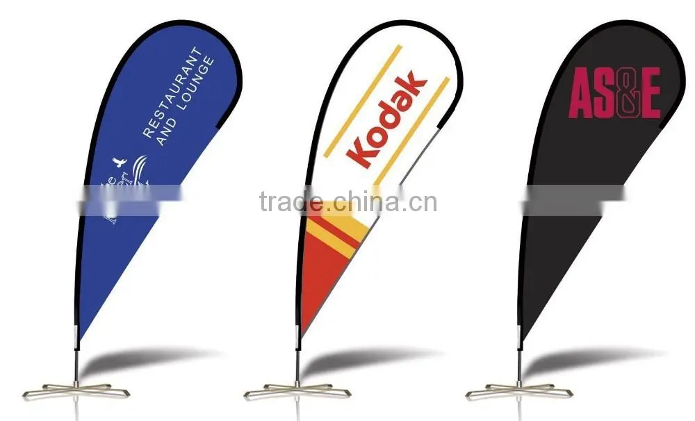 2016 Durable Advertising Double Sided Beach Flag/Flying Flag/Feather Flag