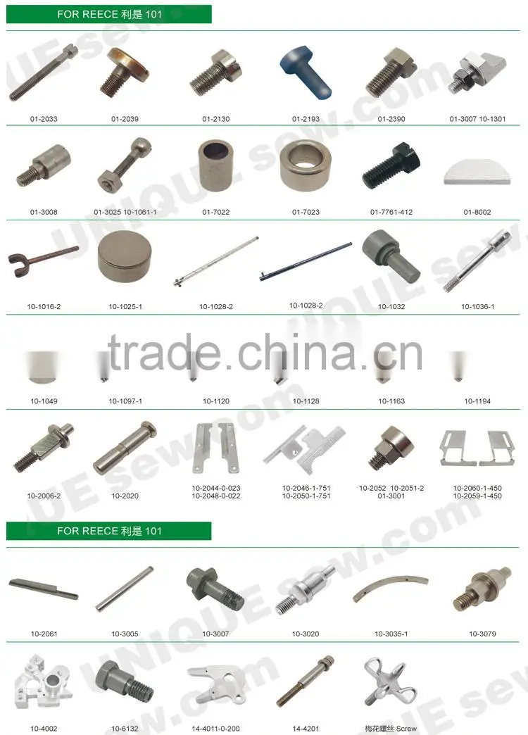 Sewing machine spare parts for REECE machine
