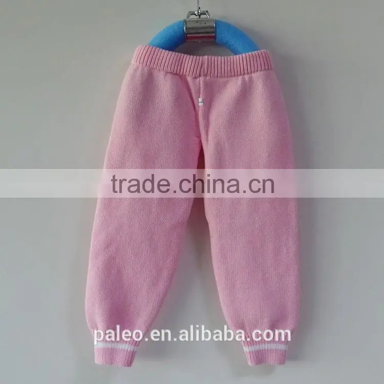 eco-friendly cotton knitting pattern design girl night trousers for spring