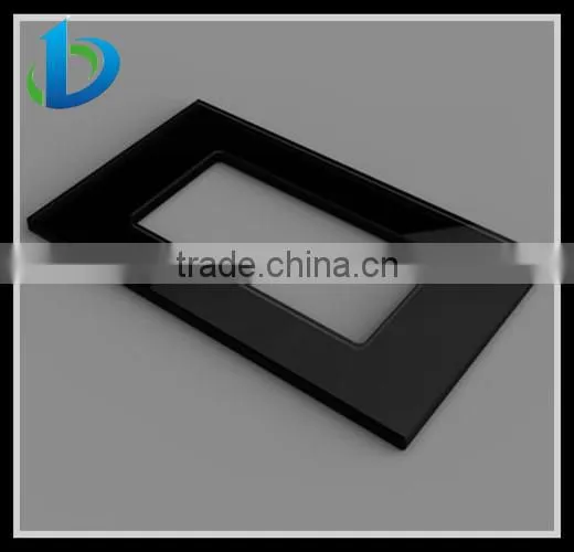 Painted silk screen glass