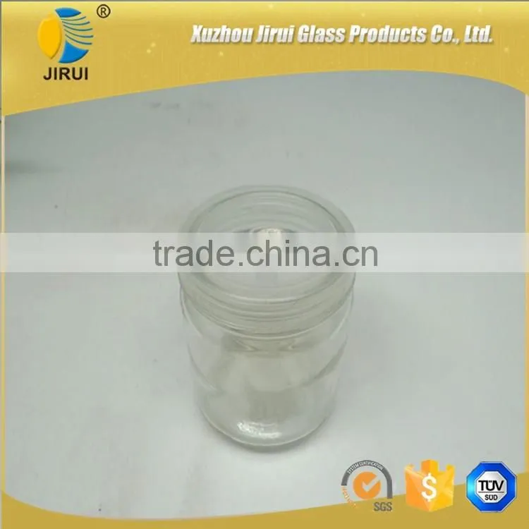 250ml tissue culture glass jar with plastic cap/ lids for plant