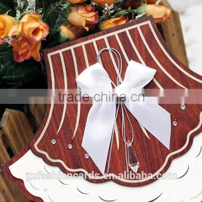Hot Sale Creative Scallop Shape Wedding Invitation Cards Models