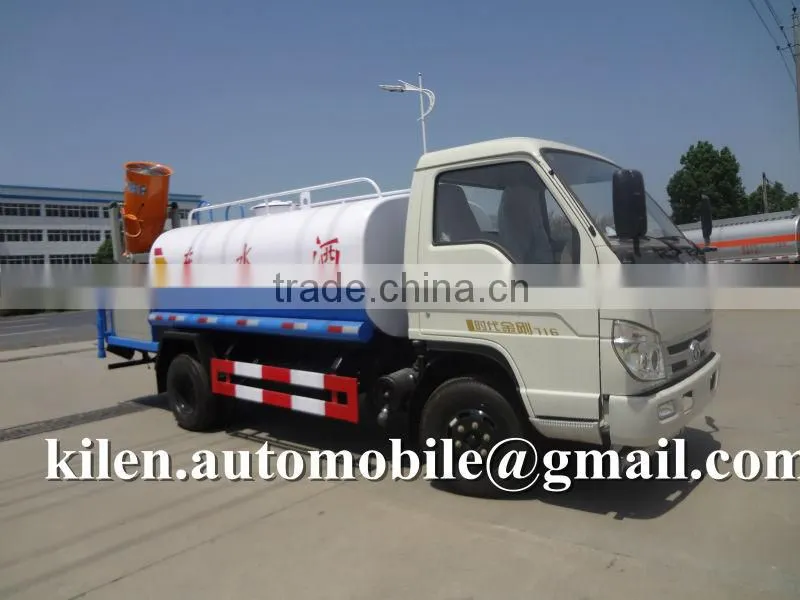 Hot! FOTON 4*2 mini multifunction water truck/ mini spraying vehicle