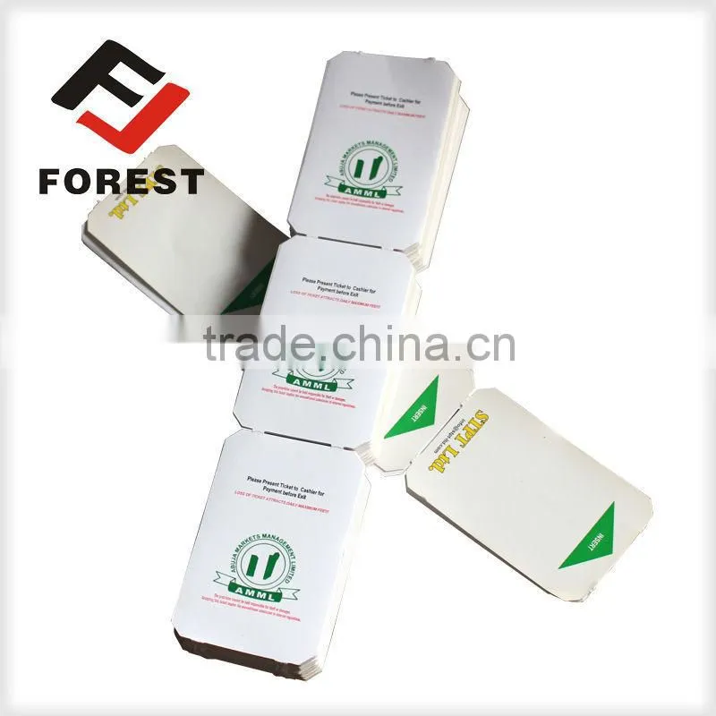 anti-counterfeit event ticket, printing barcode parking ticket