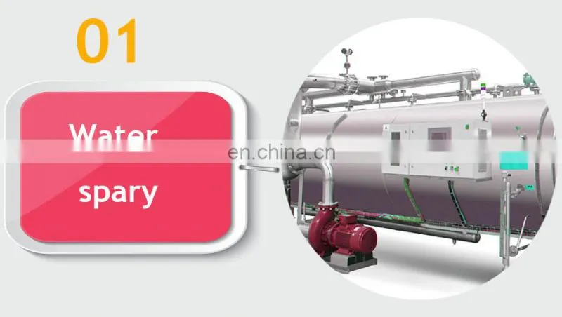 food/mushroom sterilization equipment 65L/100L/150L food autoclave retort for canned food glass jar
