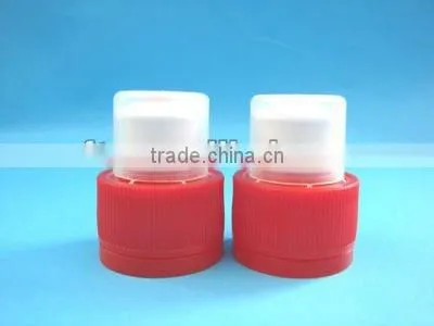 HOT SALE!!! Sport lock/sport flip cap top with 28mm neck silicone valve cap