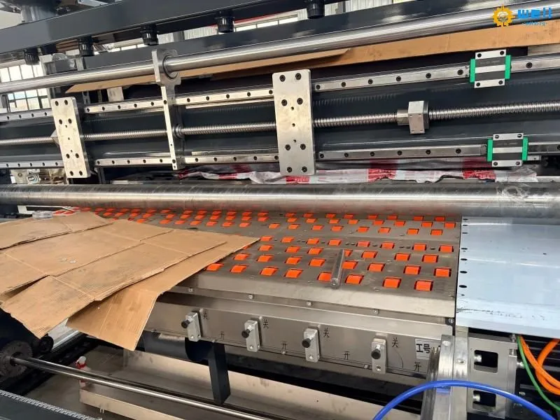 Lead edge feeder printing slotting die cutting machine
