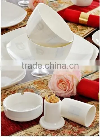 56 pcs hand painted picture oval dinner plates